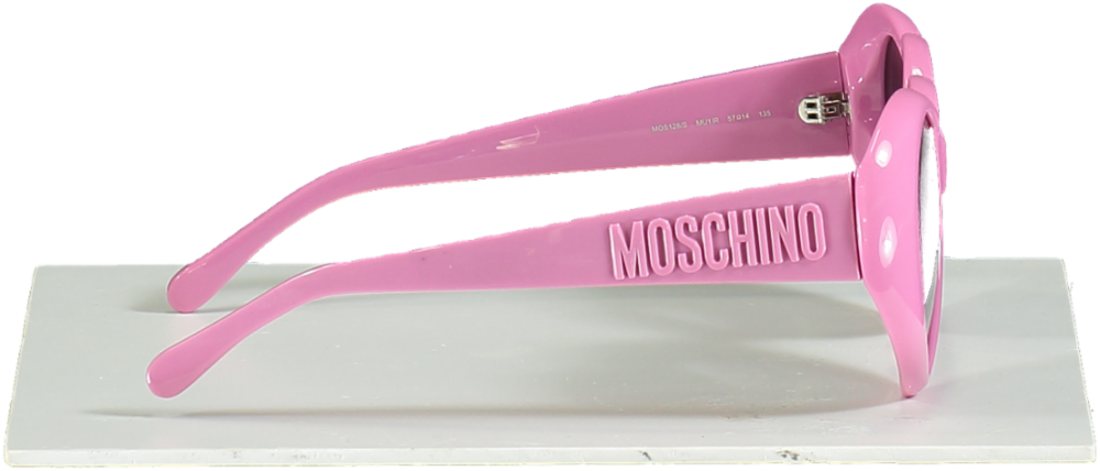 Moschino Pink Heart Shaped logo Arm Sunglasses