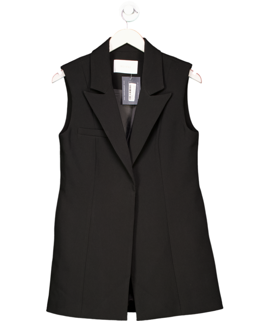 Meshki Black Sleeveless Blazer Dress UK XS