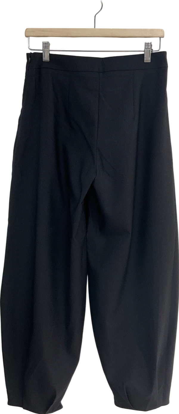 ASOS Black Tailored Barrel Trousers UK 8