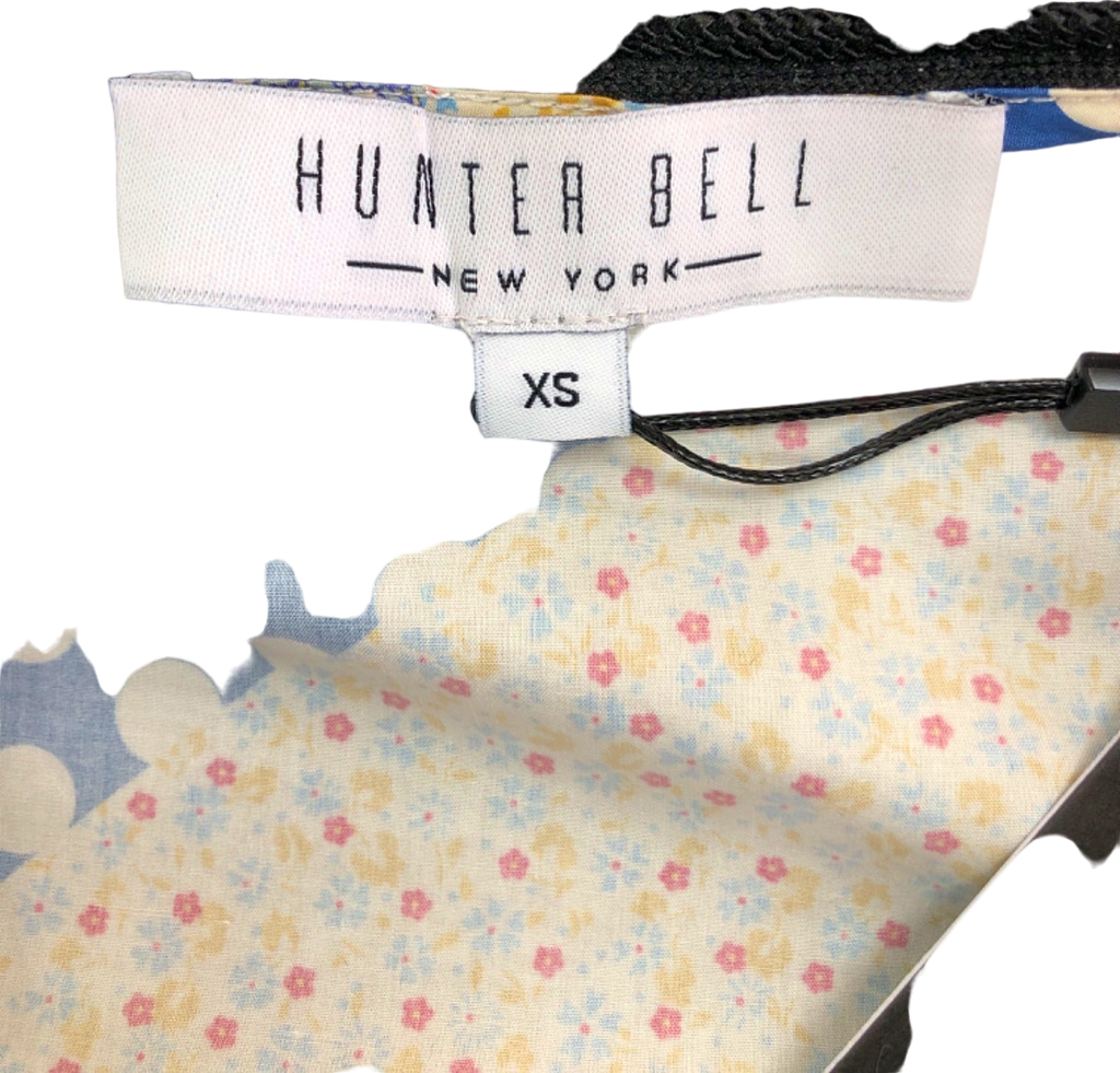 Hunter Bell Multicoloured Grayson Patchwork Top UK Size XS