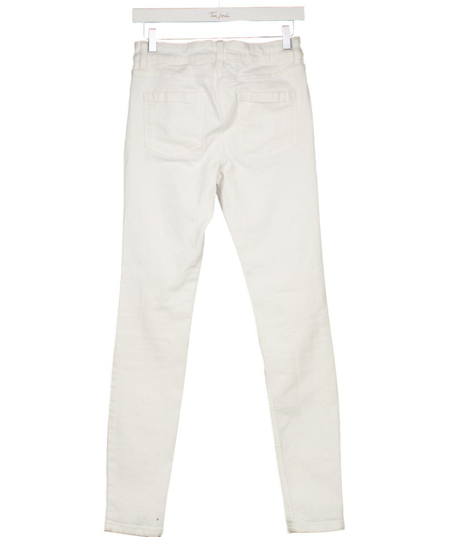 Next White Skinny Mid Rise Jeans Long UK 8