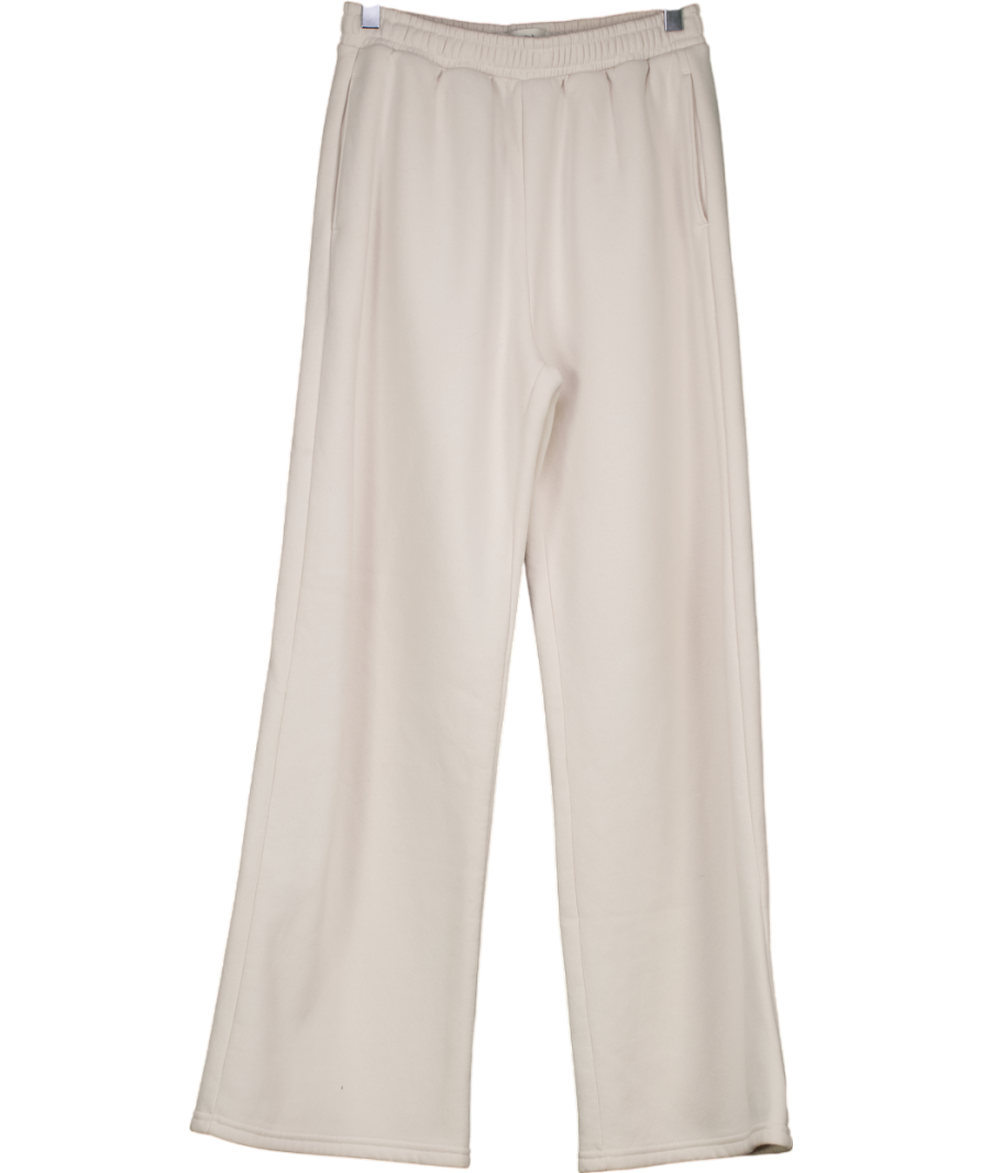 Abercrombie & Fitch Cream Relaxed Wide Leg Joggers UK S
