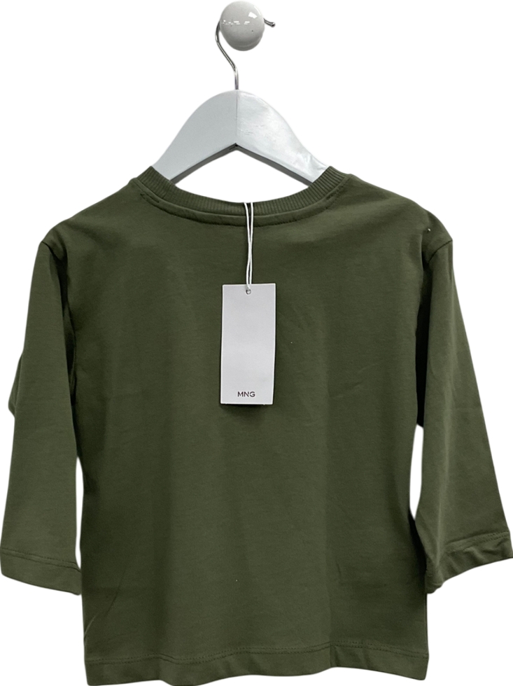 MANGO Green Animal Print Long Sleeve T-shirt 18-24 Months