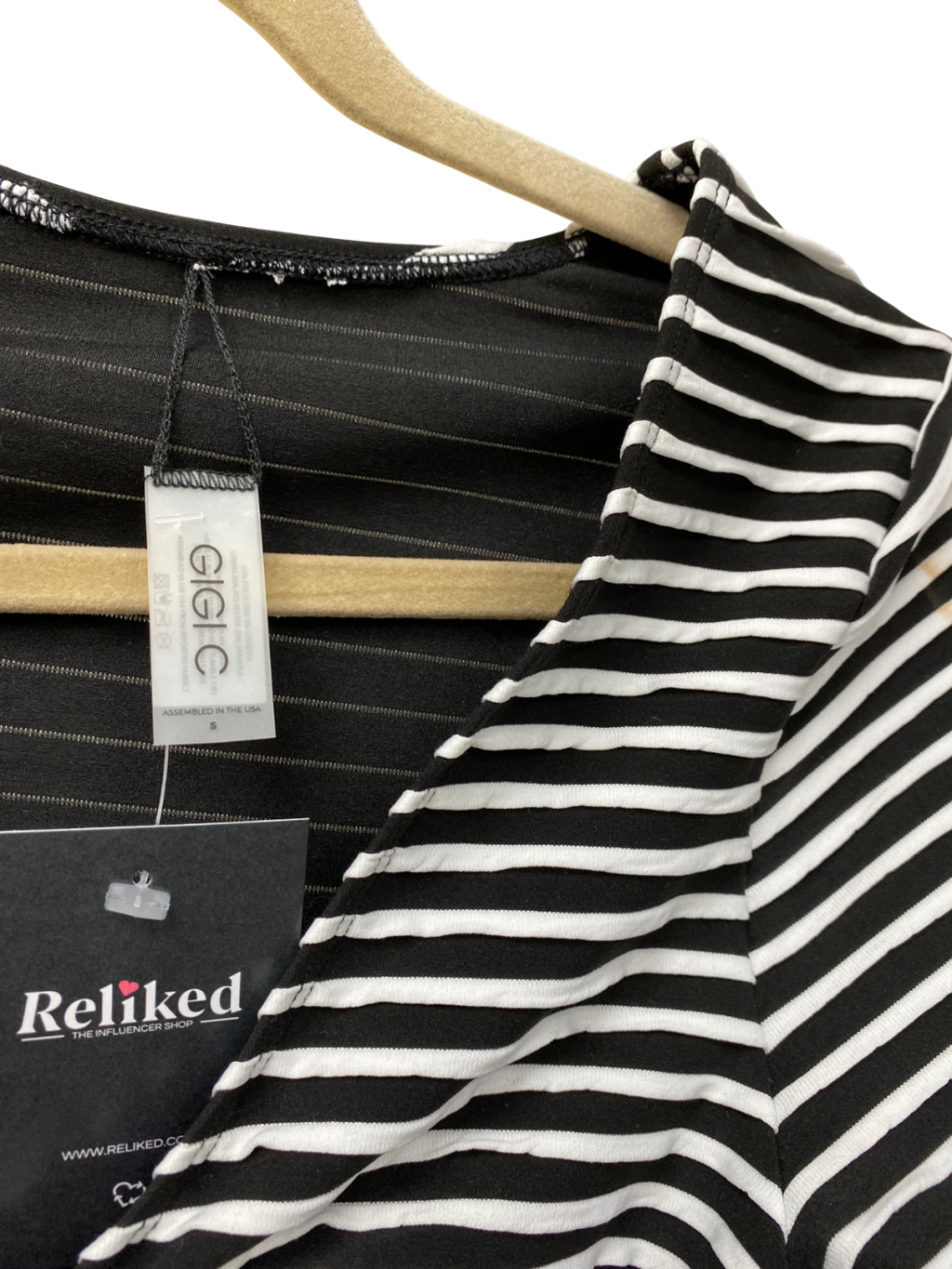 Gigi C Black Lincoln Top UK S