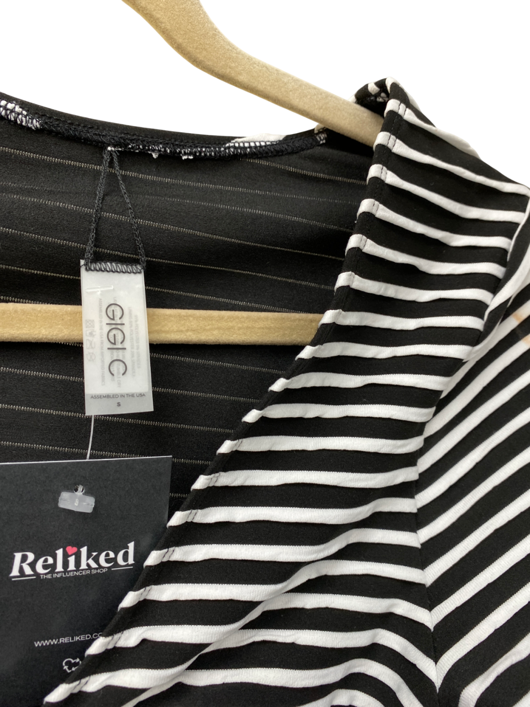 Gigi C Black Lincoln Top UK S