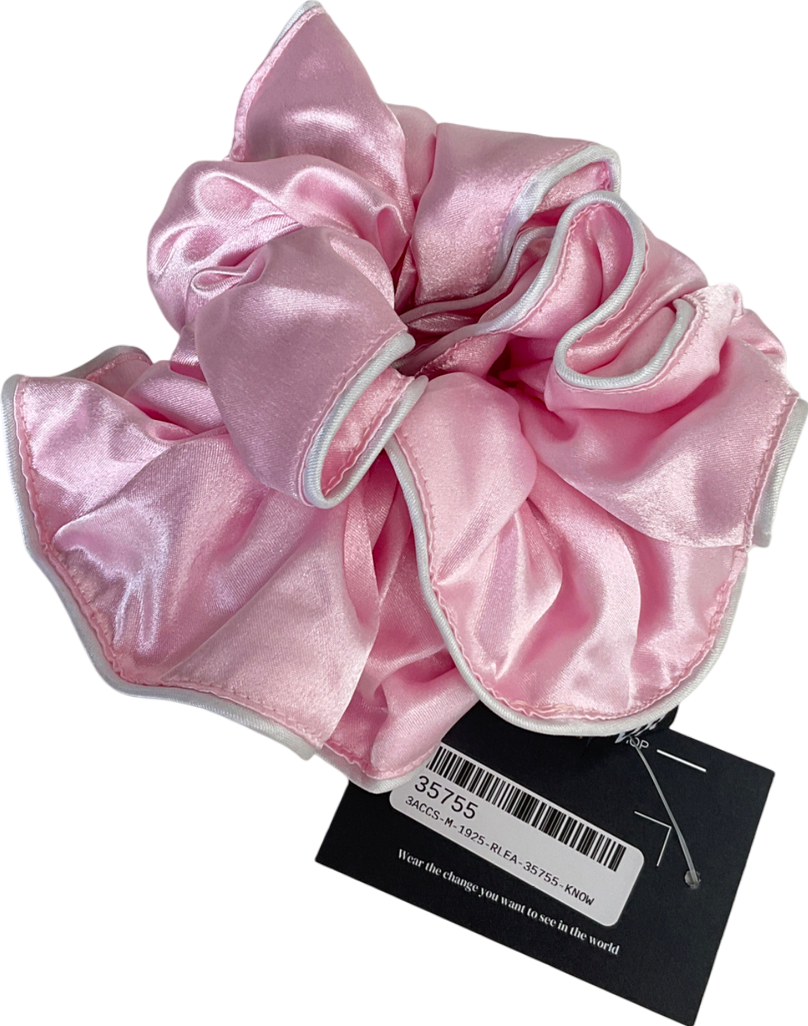vr Pink Satin Scrunchie One Size