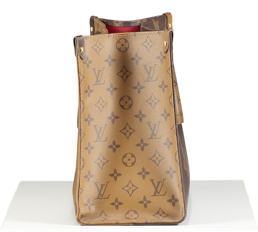 Louis Vuitton Brown Monogram Canvas M45321 Onthego Mm Tote Bag One Size