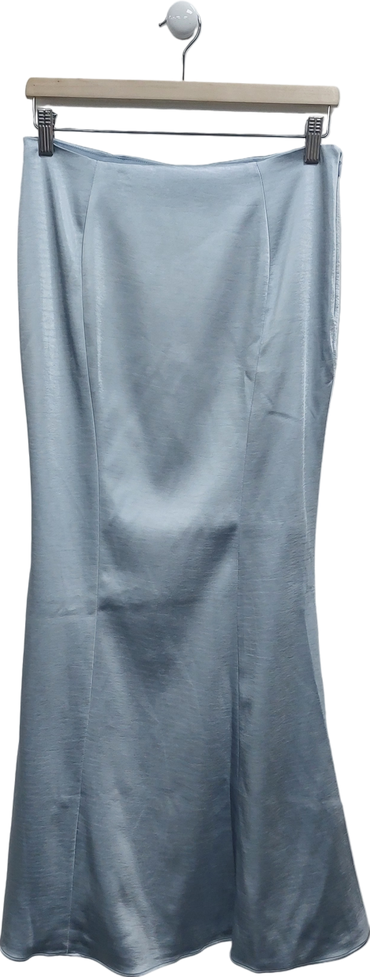 Oh Polly Blue Ceres Mid-rise Fishtail Maxi Skirt UK 8