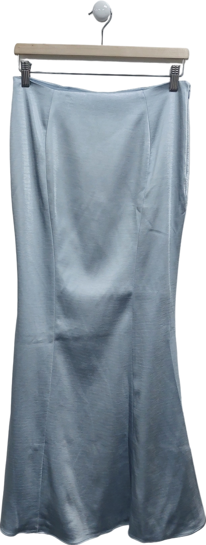 Oh Polly Blue Ceres Mid-rise Fishtail Maxi Skirt UK 8