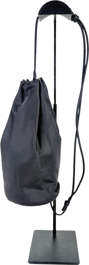 cos Black Drawstring Crossbody Bag - Nylon