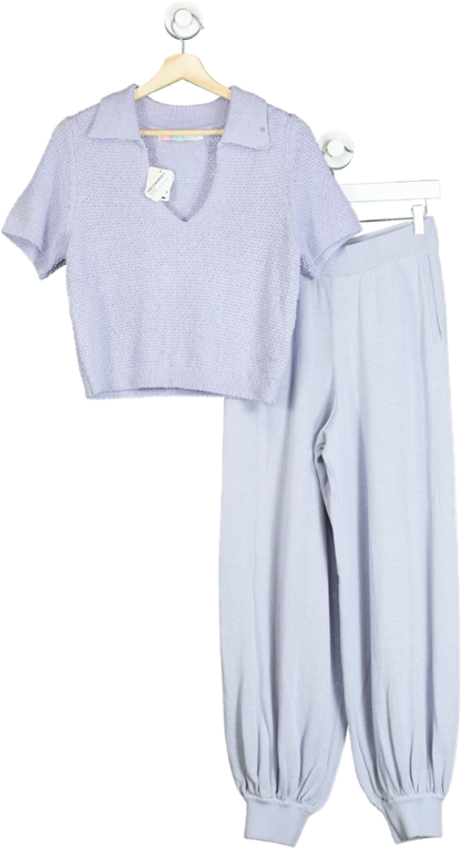 FP Beach Little Lavender Knit Top and Trousers Set S