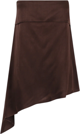 DISSH Brown Sander Bitter Choc Strapless Satin Top UK 6