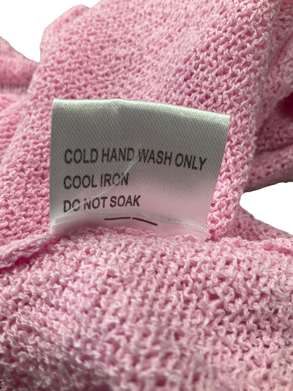 White Fox Pink Crochet Knit Maxi Skirt And Top UK M