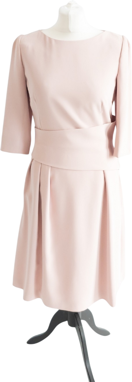 THE FOLD The Fold Sleeveless Camelot Dusty Pink Dress UK 10