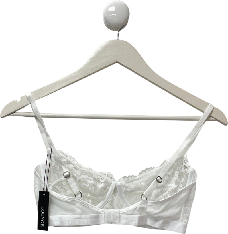 Lounge Underwear White Blossom Balcony Bra UK 34DD