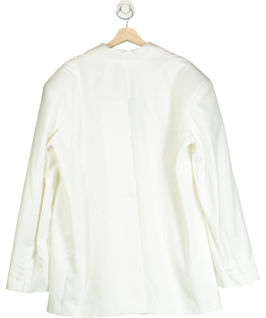 Basilika White Oversized Blazer One Size