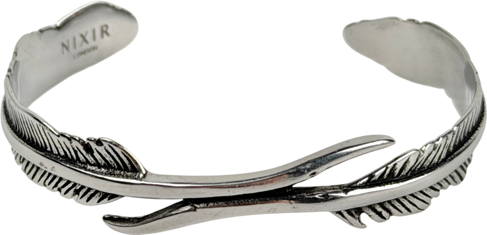 NIXIR LONDON Metallic Leaf Design Bangle One Size