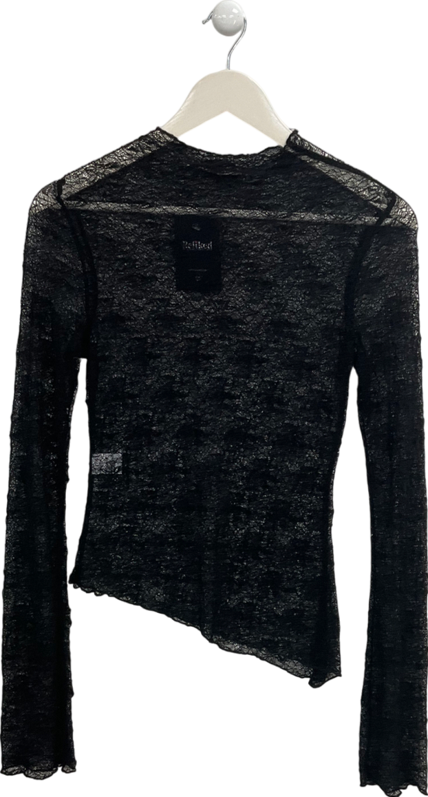 Meshki Black Riley Lace Top UK XS