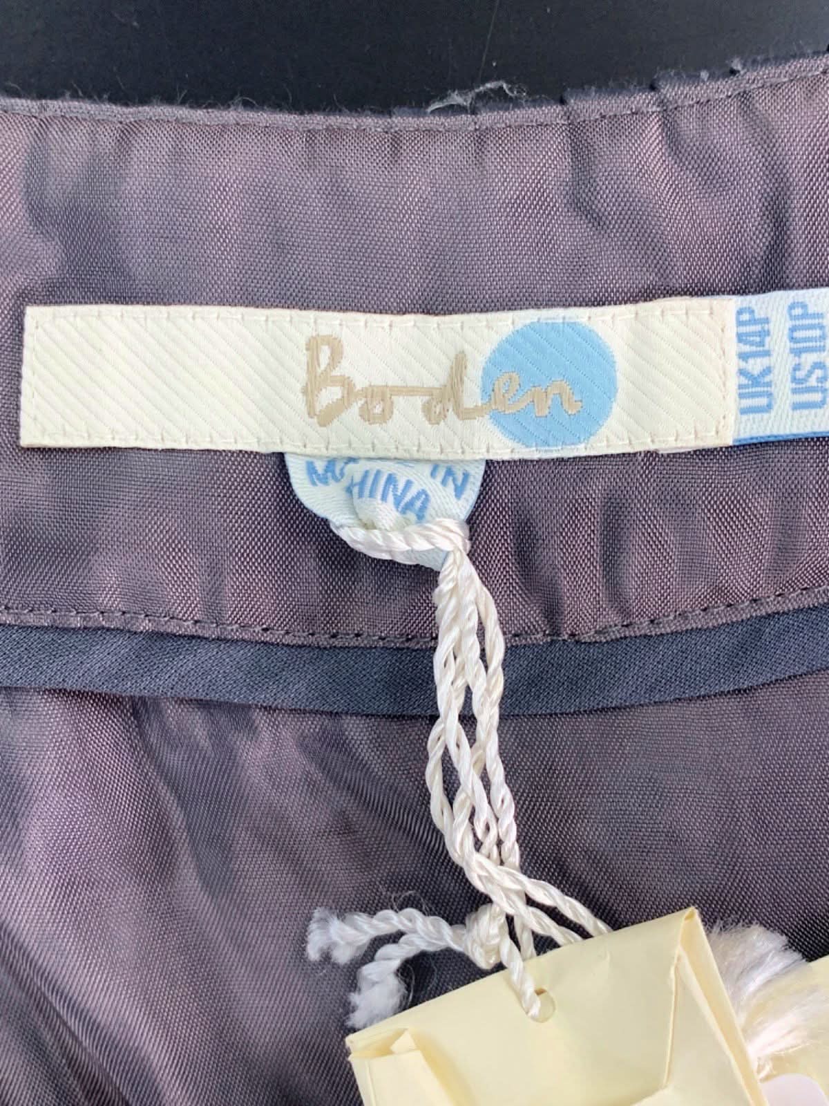 Boden Charcoal Embellished Dress Size UK 12