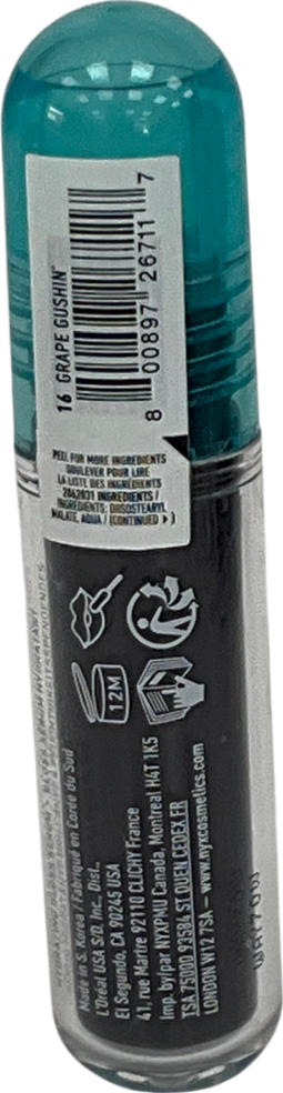 NYX Lip Iv Hydrating Gloss Stain, Lip Gloss Grape Gushin 5ml