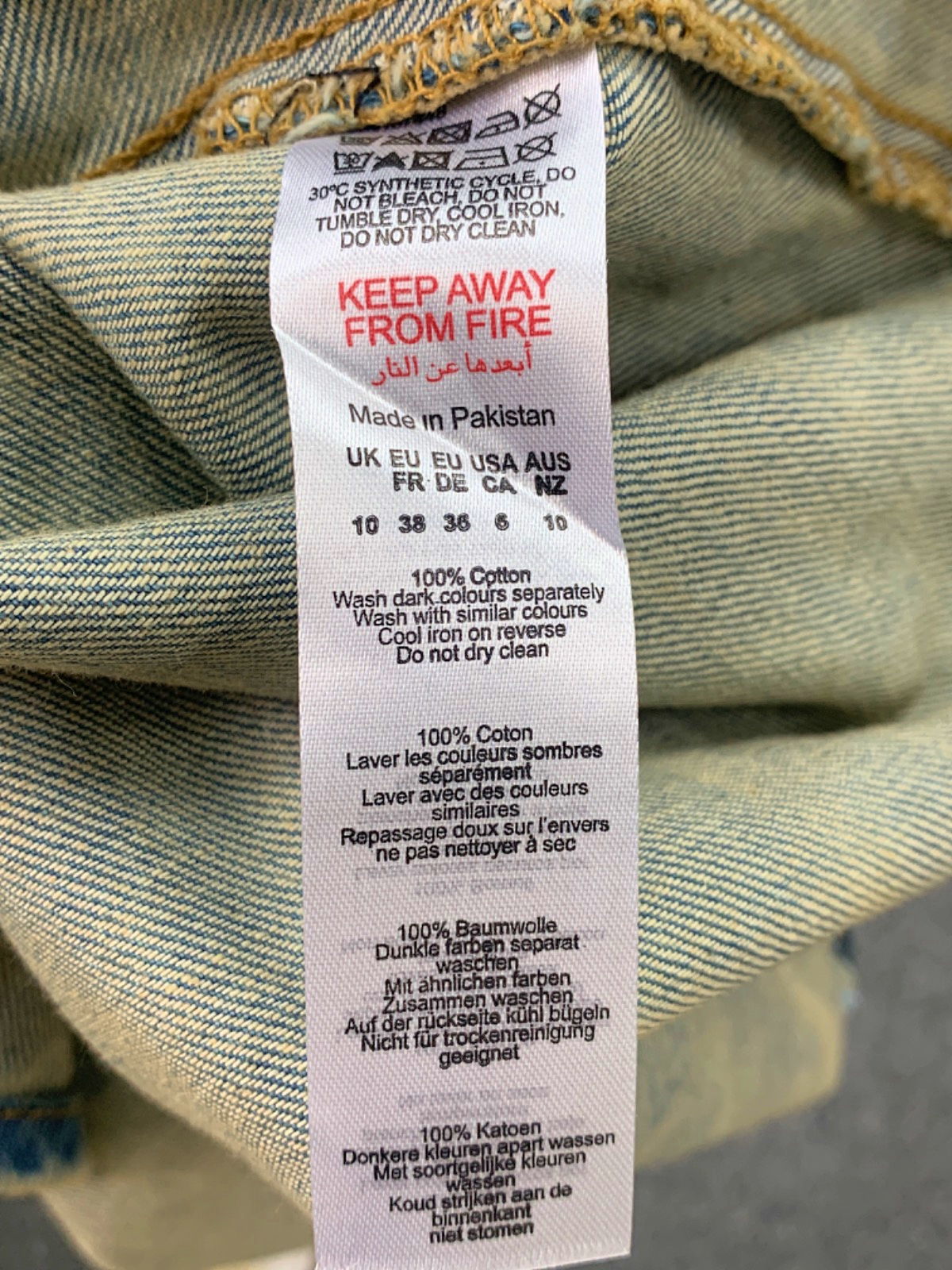 Boohoo Vintage Tint Oversized Denim Shirt UK 10