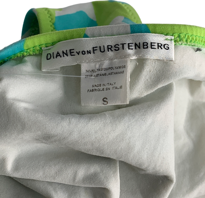 Diane von Furstenberg Green Two Piece Bikini UK S