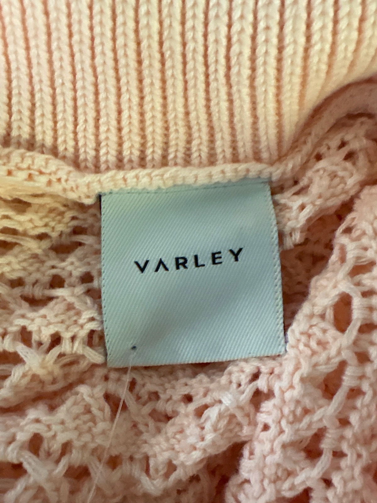 Varley Pink Knitted Sleeveless Top Medium