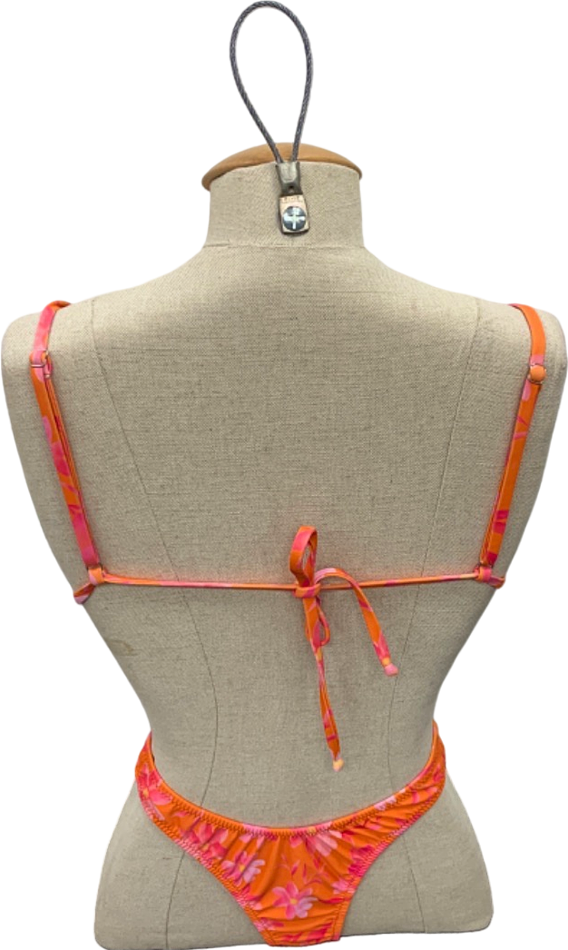 Loleia Orange Floral Bikini Set UK S/XS