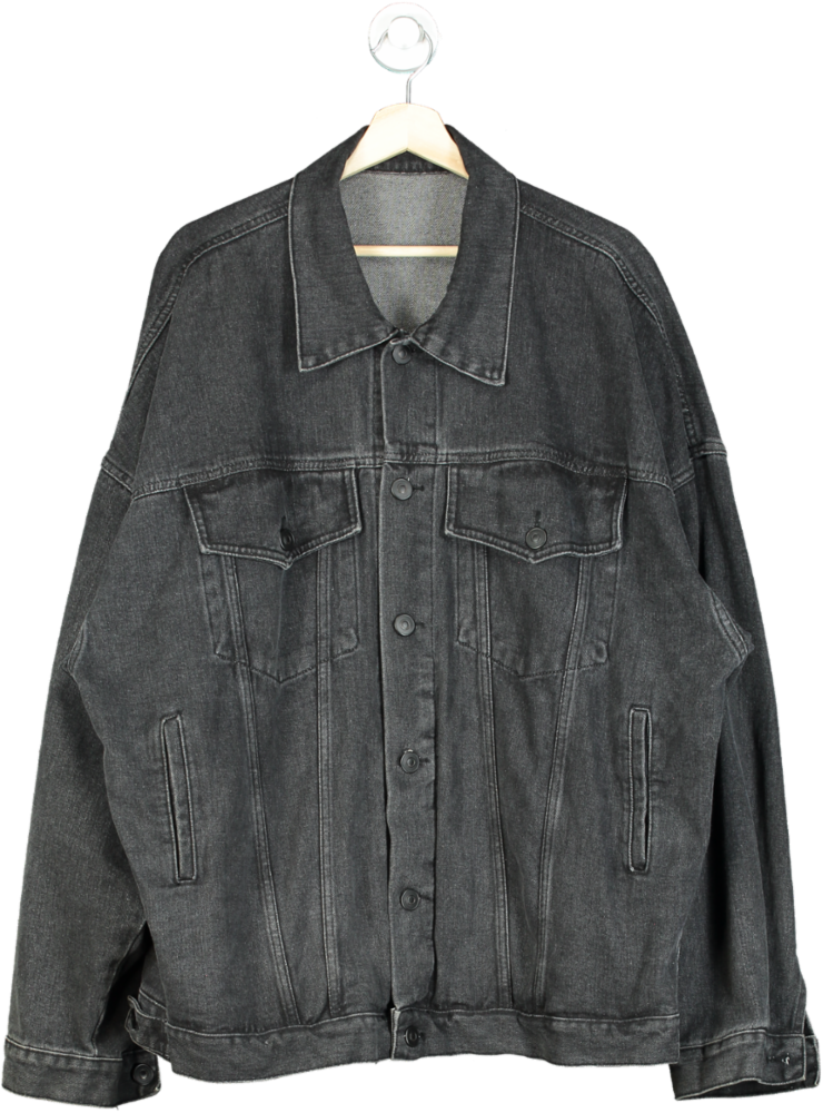 Grey Denim Jacket UK M/L