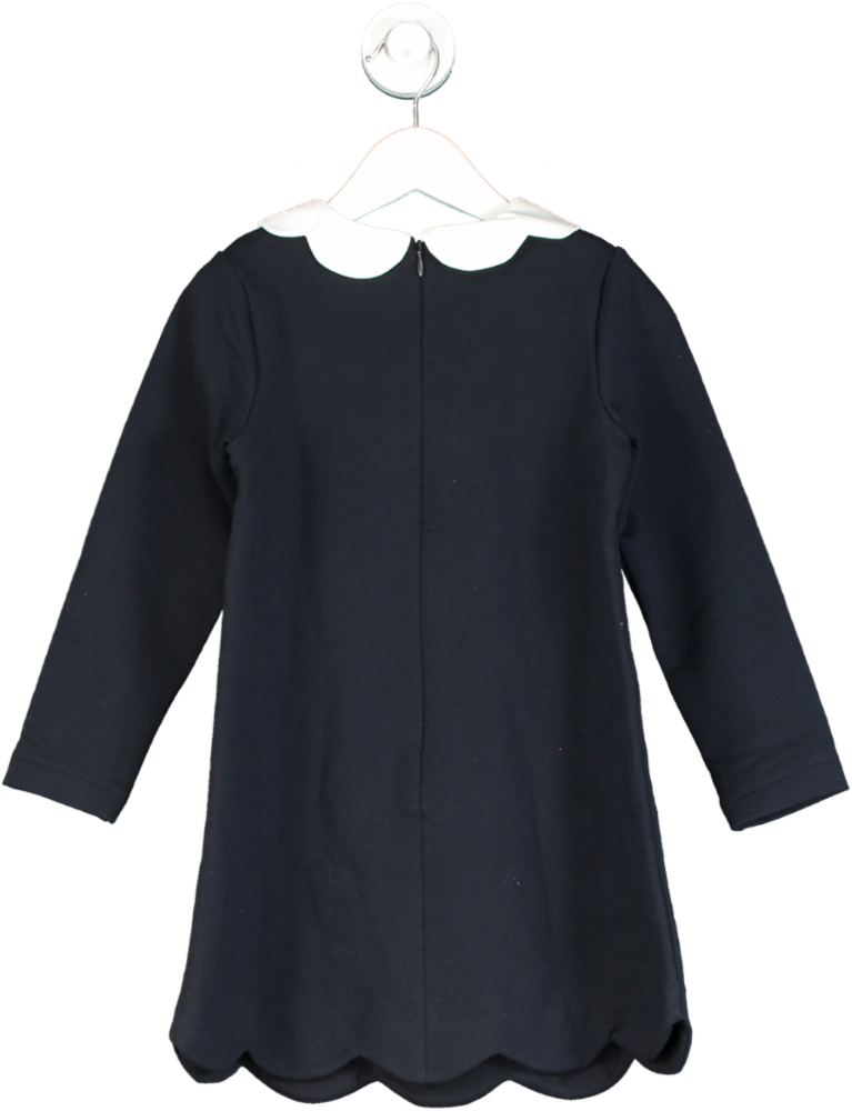 Jacadi Navy Coline Long Sleeve Dress 6 Yrs