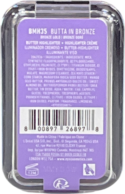 NYX Buttermelt Highlighter Butta In Bronze 5 g