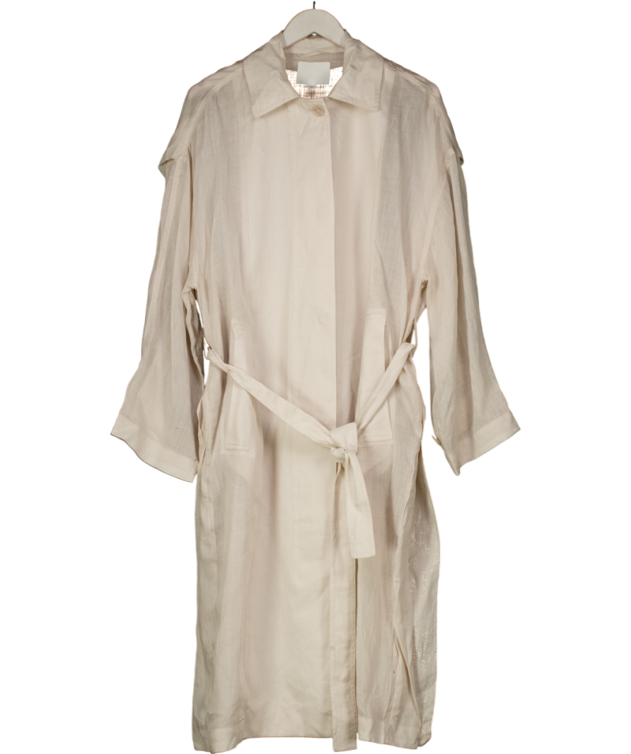 H&M Pink Tie-belt Shirt Dress UK M