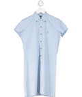 Ralph Lauren Blue Short Sleeve Mini Dress UK 4