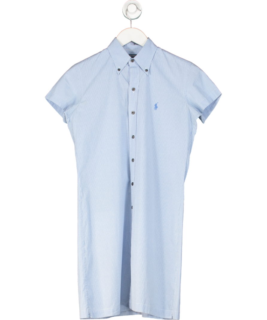 Ralph Lauren Blue Short Sleeve Mini Dress UK 4