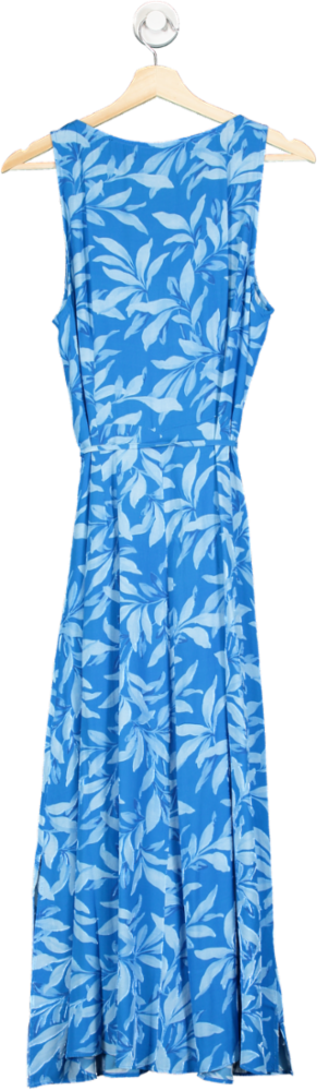 French Connection Blue Sea Star Floral Print Maxi Dress UK 12