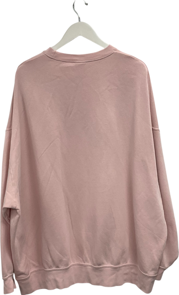 Nike Pink Oversized Sweater UK L