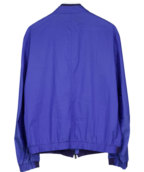 Armani Collection Blue Cotton Blend Zip Up Jacket UK XL