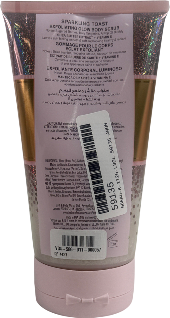 Bath & body works Sparkling Toast Body Scrub 210g