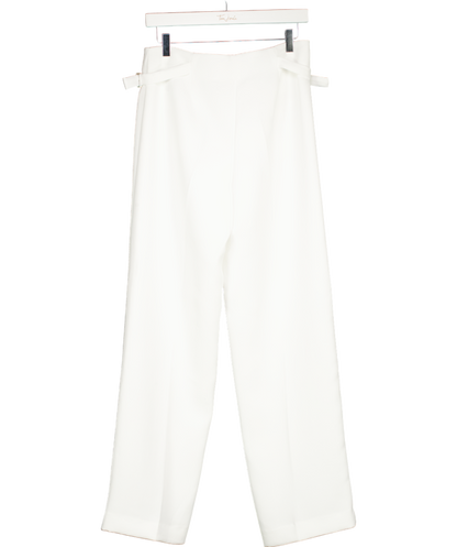 ZARA White Zara Women's Double Pleat Trousers UK S