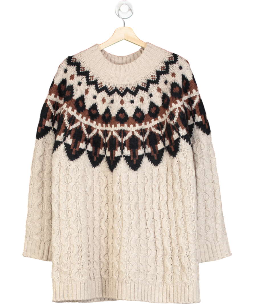 Fat Face Multicoloured Patterned Pullover Sweater UK 18