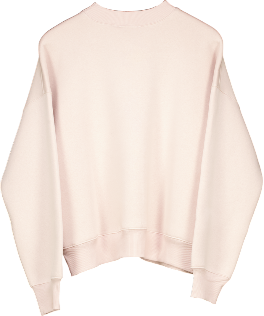 Mint Velvet Nude Pink Seam Detail Sweatshirt UK M