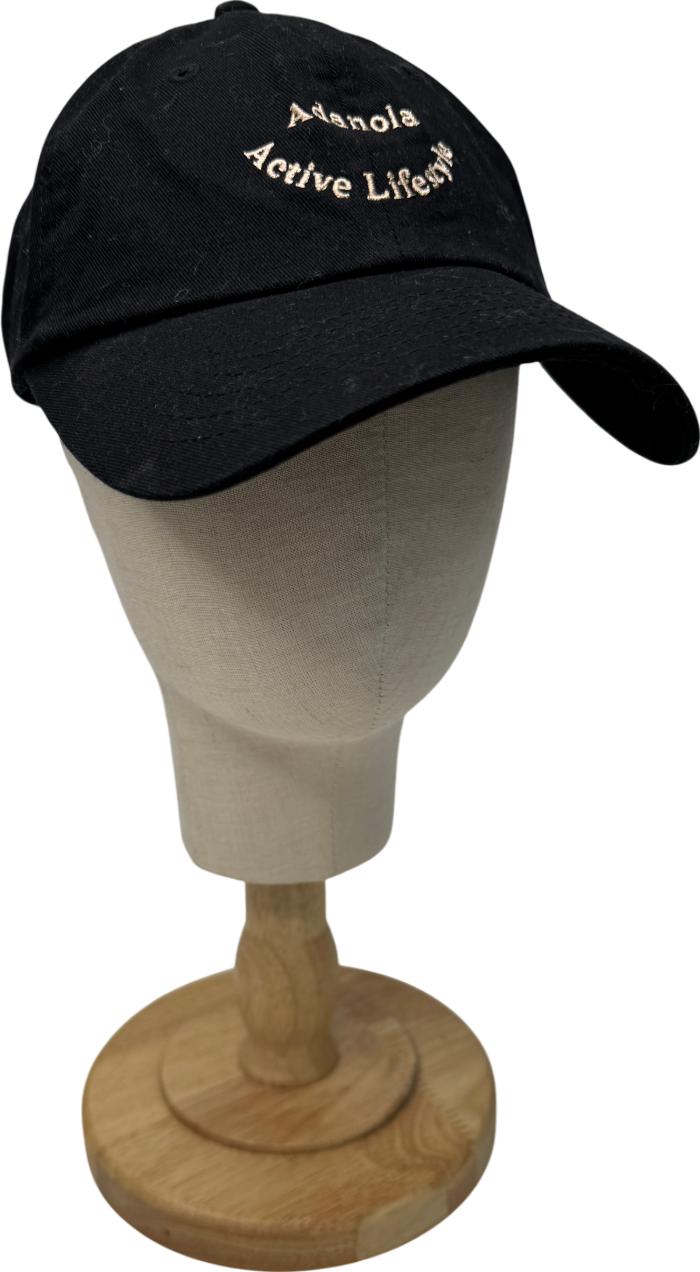 Adanola Black Active Lifestyle Canvas Baseball Cap One Size