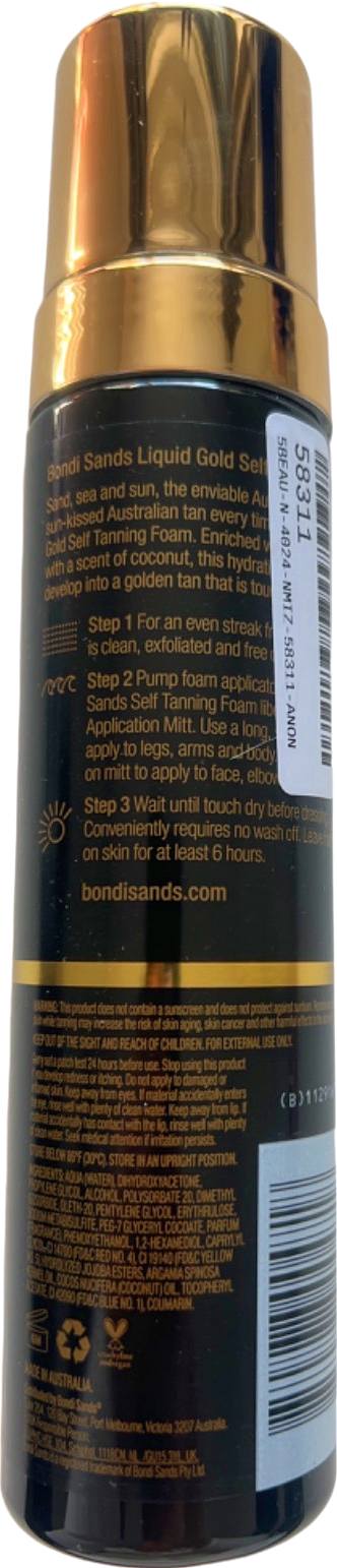 Bondi Sands Liquid Gold Self Tanning Foam 200ml