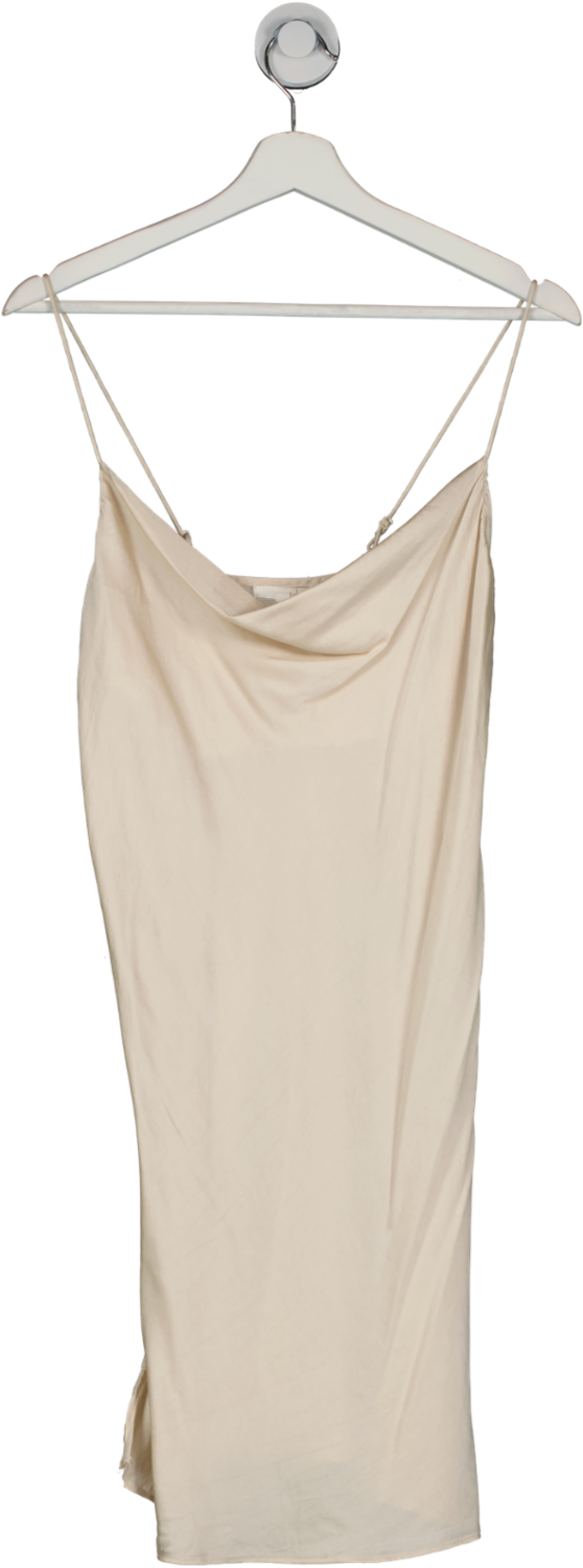 Skin Nude Satin Mini Slip Dress UK S