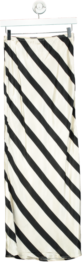 Topshop Black & White Striped Skirt UK 8