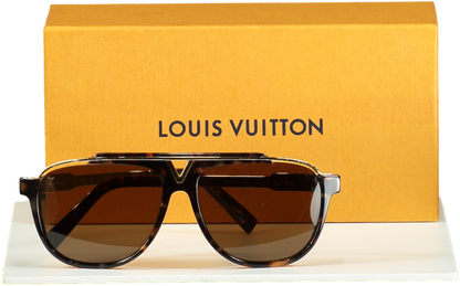 Louis Vuitton Tortoise Shell Acetate Frame Mascot Sunglasses Z0938W