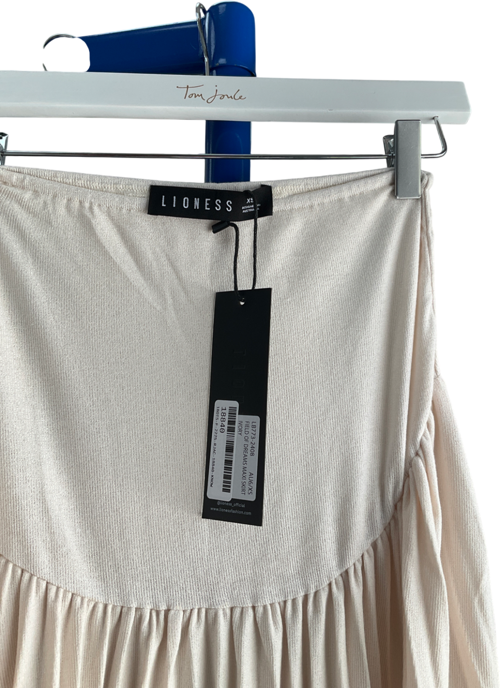 Lioness White Field Of Dreams Maxi Skirt UK XS