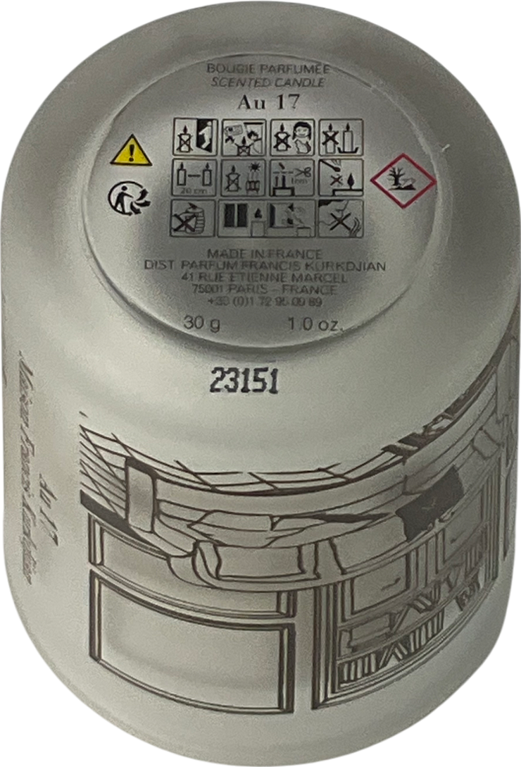 Maison Francis Kurkdjian White Au 17 Mini Candle