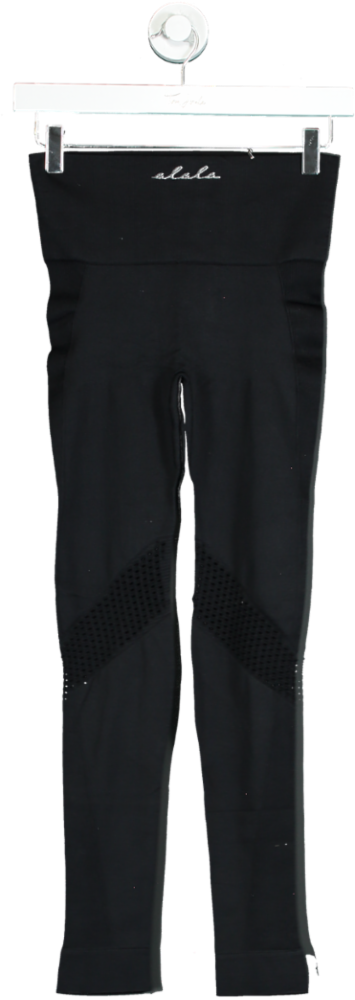 Alala Black Mid-Rise Compression Leggings UK M