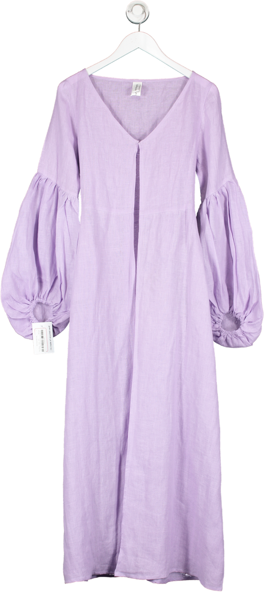 Shani Shemer Purple Wide Sleeved Maxi Dress UK S